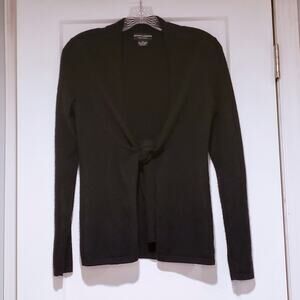 Sutton Cashmere Tie Front Cardigan